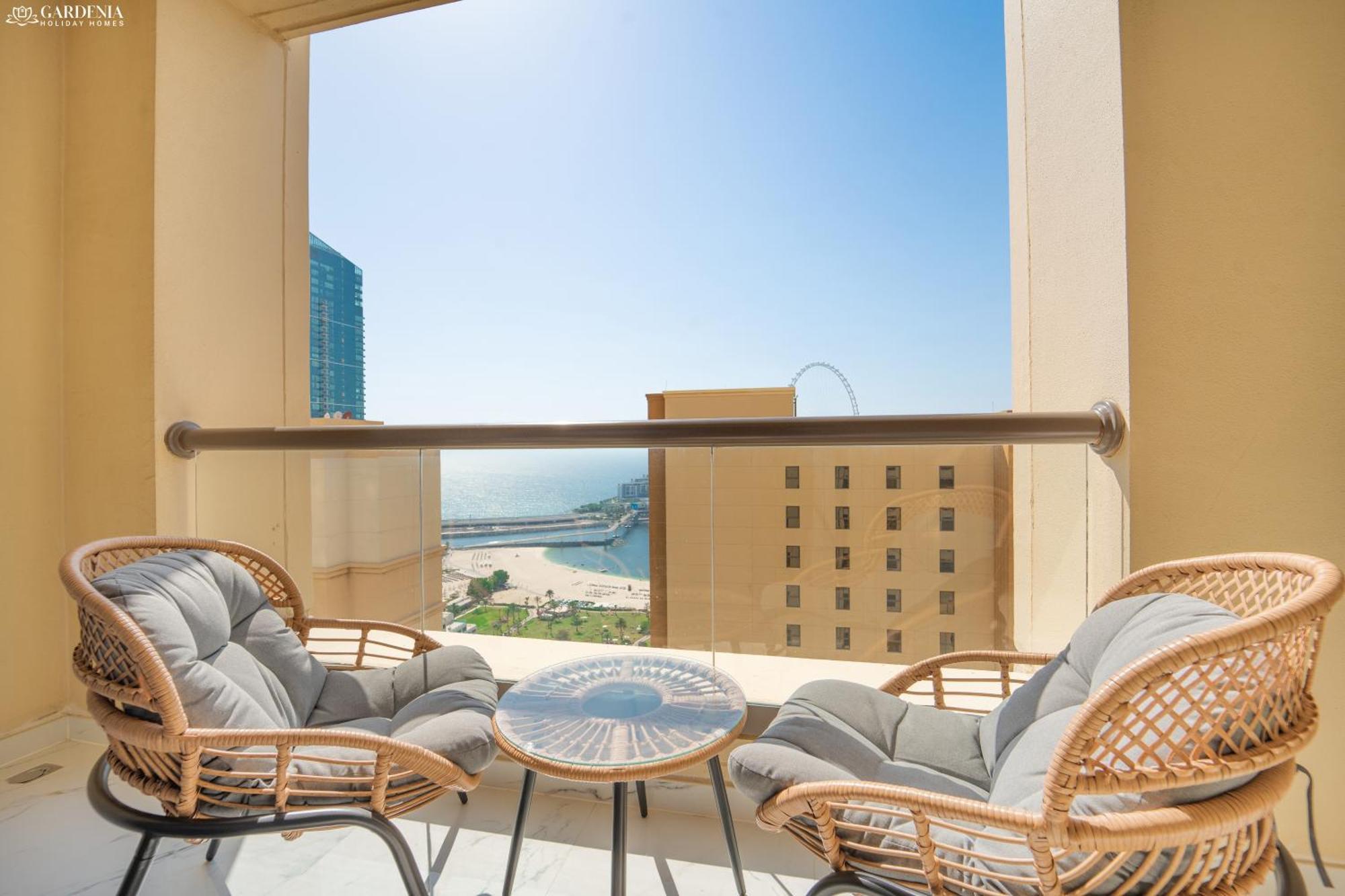 Jbr Amwaj 4 , Upgraded Sea And Ain Dubai Views, 2M Walk To Beach By Gardenia Suitse Екстериор снимка