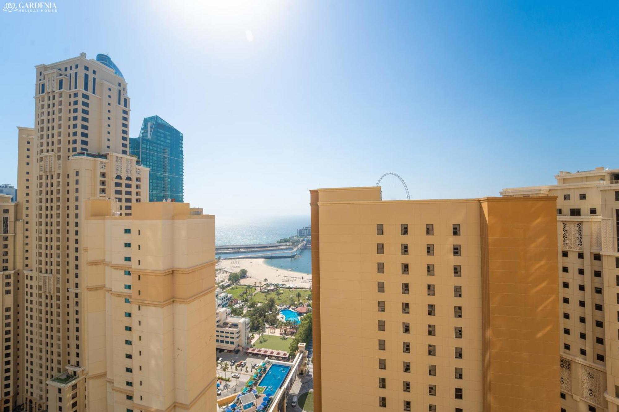 Jbr Amwaj 4 , Upgraded Sea And Ain Dubai Views, 2M Walk To Beach By Gardenia Suitse Екстериор снимка
