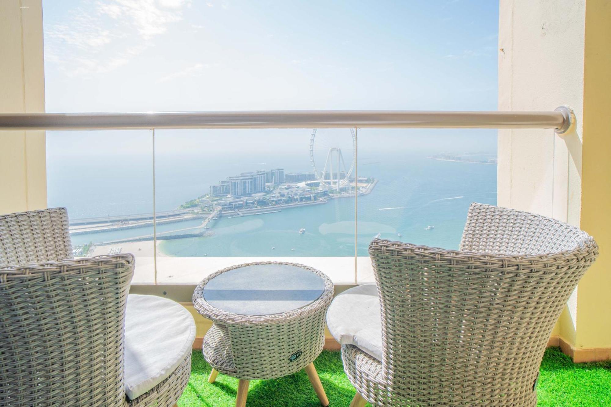 Jbr Amwaj 4 , Upgraded Sea And Ain Dubai Views, 2M Walk To Beach By Gardenia Suitse Екстериор снимка