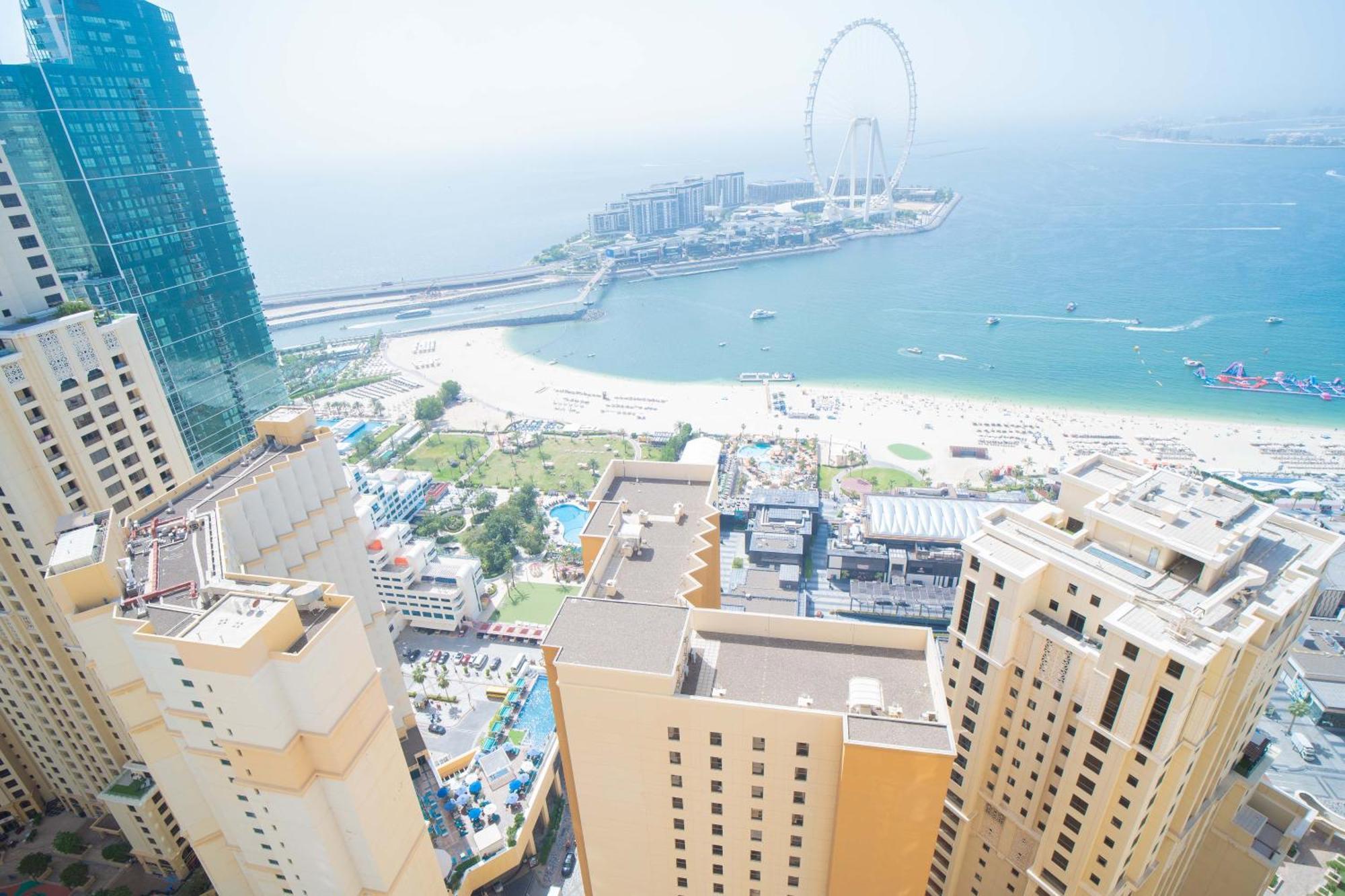 Jbr Amwaj 4 , Upgraded Sea And Ain Dubai Views, 2M Walk To Beach By Gardenia Suitse Екстериор снимка
